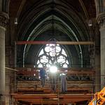 Umbauarbeiten im Mariendom Linz zur Innenraumgestaltung