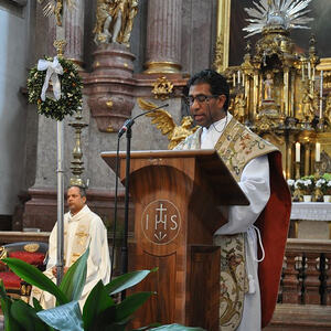 Abschied des Pfarrer P. Brian