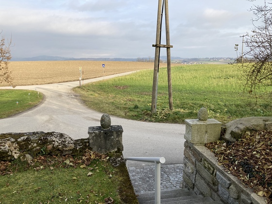 Ausblick vor unserer Filialkirche St. Anna