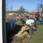 Arbeiten am Familienspielplatz