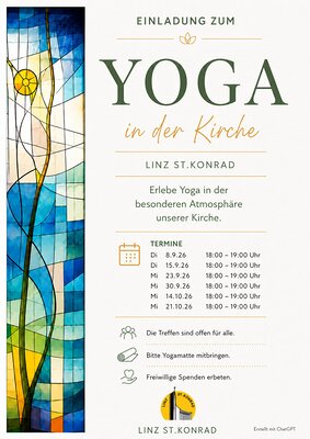 Yoga im Kirchenraum