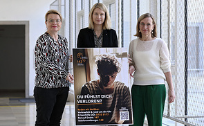 v.l.n.r.: Mag.a Silvia Breitwieser, LH-Stv.in Mag.a Christine Haberlander, Primaria Dr.in Katharina Glück