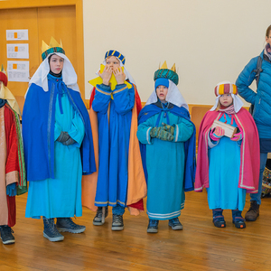 Die Sternsinger*innen waren in der Pfarre Kirchdorf an der Krems unterwegs