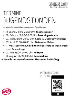 Jugendstunden Übersicht und Sommerkino 2026