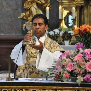 Abschied des Pfarrer P. Brian