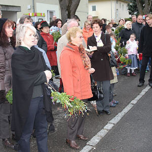 Palmweihe und Festzug zur Kirche