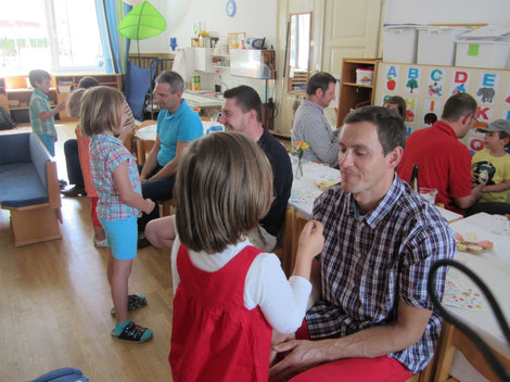 Vatertagsfeier im Pfarrcaritaskindergarten „St. Elisabeth“ in Ried