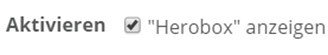 Herobox aktivieren