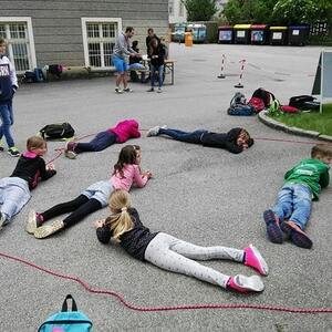 Unsere MinistrantInnen beim JuKI Fest im Mai 2017 in Linz