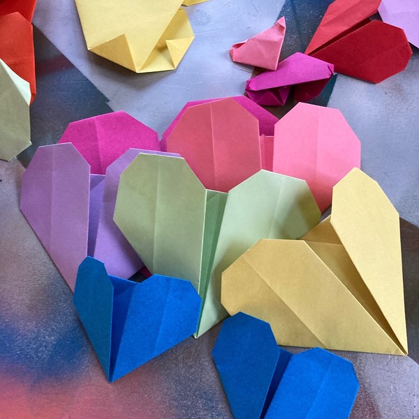 Herzen am Valentinstag