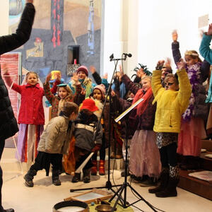 Faschingskindermesse und Pfadfinderfrühschoppen