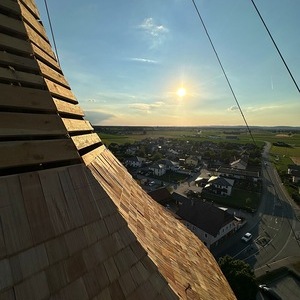 Erneuerung Zwiebelturm Pfarrkirche Burgkirchen