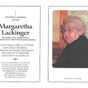 gestorben am 20. Februar 2006