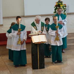 Beim Verlesen des Evangeliums...