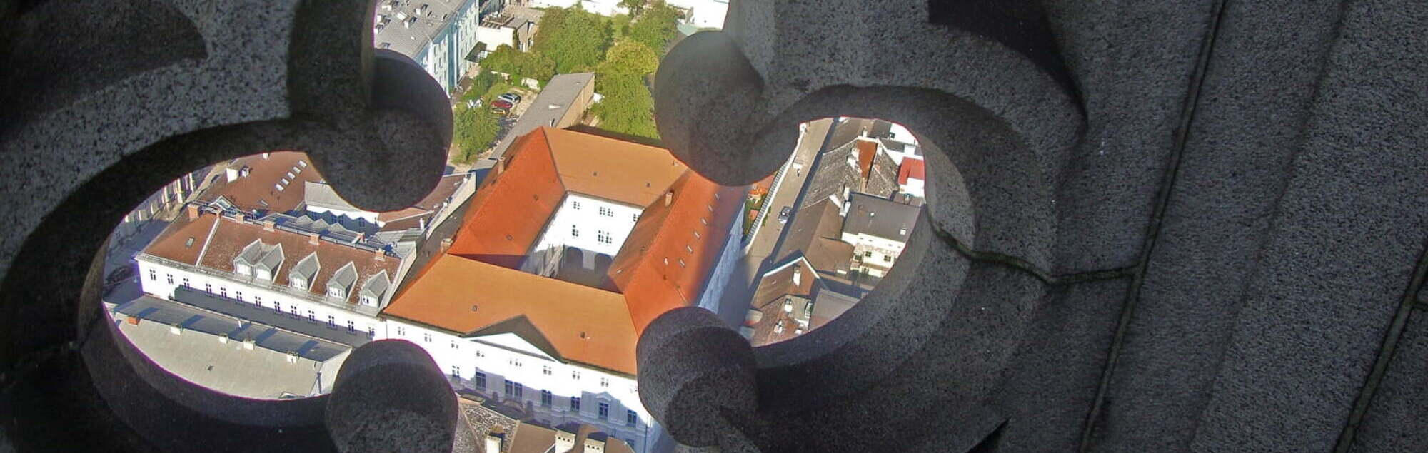 Bischofshof vom Mariendom aus