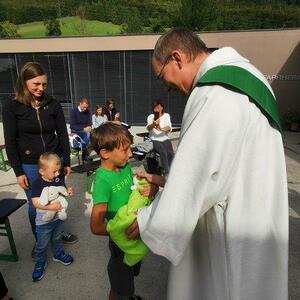 Die Katze war immer kuschelig eingepackt in ihrer Decke.