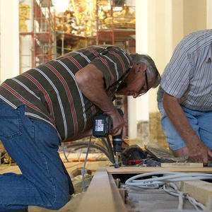 Impressionen vom Bodenverlegen am 09.08.2016