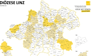 Pfarrkarte mit Pionieren (Stand März 2022)