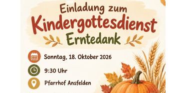 Kindergottesdienst Erntedank 2026