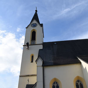 Auch unser Fotograf Wilfried wagte sich hoch hinauf