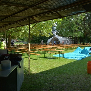 Vorbereitungen für das Pfarrfest