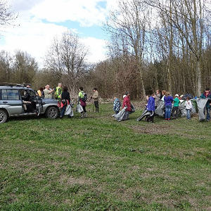 Traunauen-Reinigung mit ökomenischen Gottesdienst