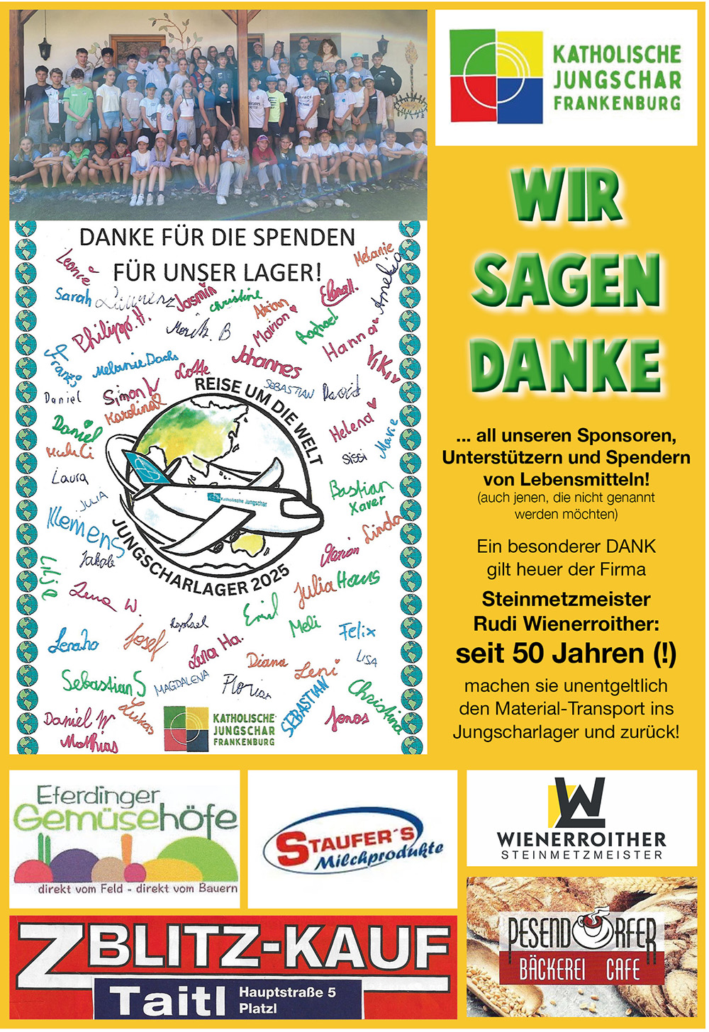 Jungscharlager 25 / Pfarrgemeinde Frankenburg