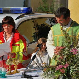 Fahrzeugsegnung des Samariterbundes Feldkirchen
