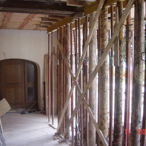            Eingangsbereich EG mit Blick ins alte Pfarrzentrum                    