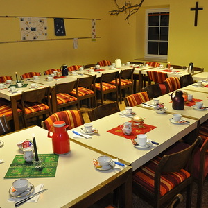 im Pfarrheim alles vorbereitet