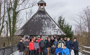 Wanderung auf den Schoberstein: Mittagsgebet bei der Hubertuskapelle