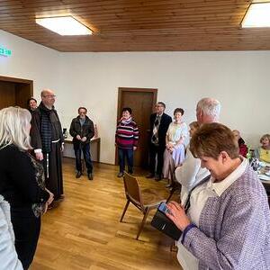 Geburtstagsständchen für Pater Severin