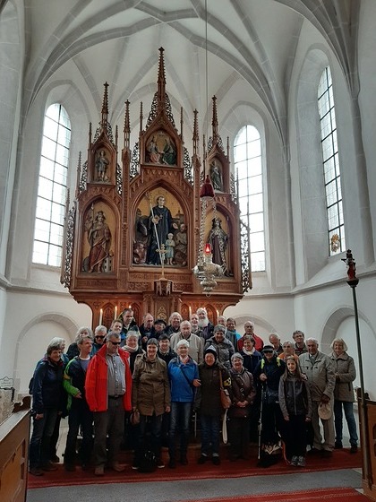 Wallfahrergruppe der Blindenpastoral der Diözese Linz
