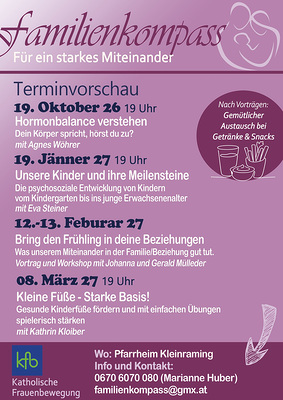 Vorträge im Herbst und in 2027