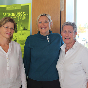 Frauenpower: Pfarrassistentin Maria Fischer, Bürgermeisterin Sabine Naderer-Jelinek und Spachcafe-Initiatorin Dorli Reindl