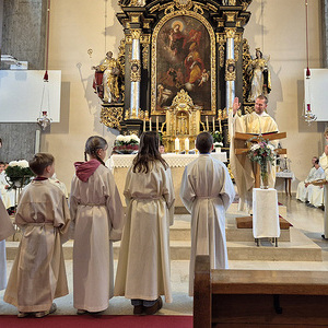 Aufnahme der neuen Ministrant:innen