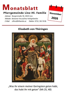 Monatsblatt November 2026
