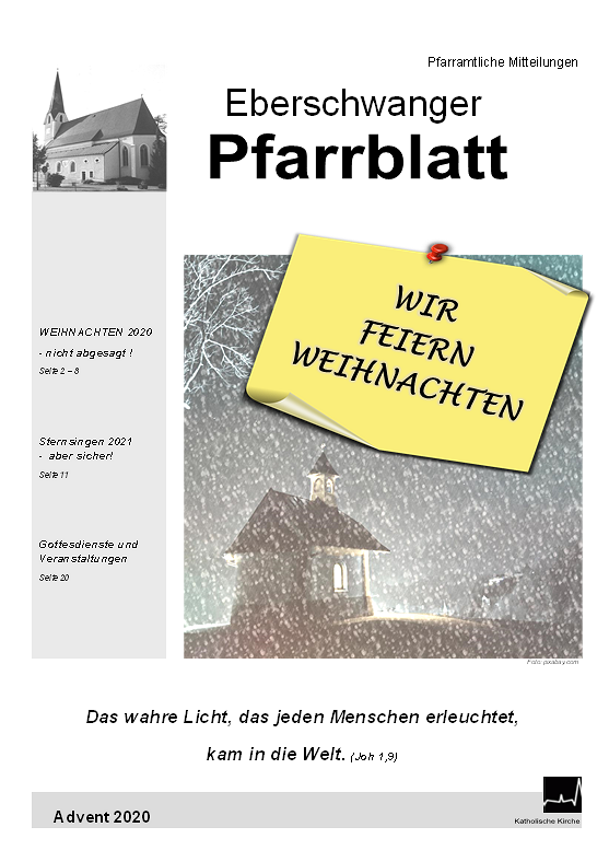 Winterpfarrblatt ist fertig