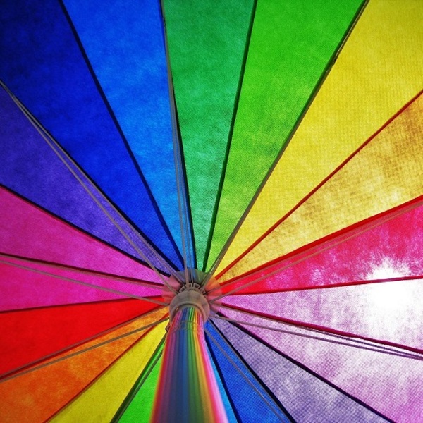 Bunter Schirm