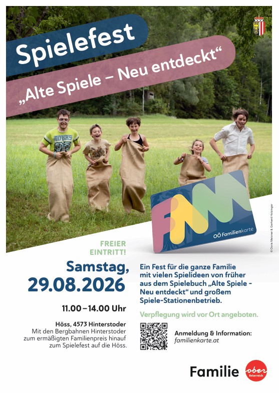 Spielefest auf der Höss 29. August 2026 / Land OÖ