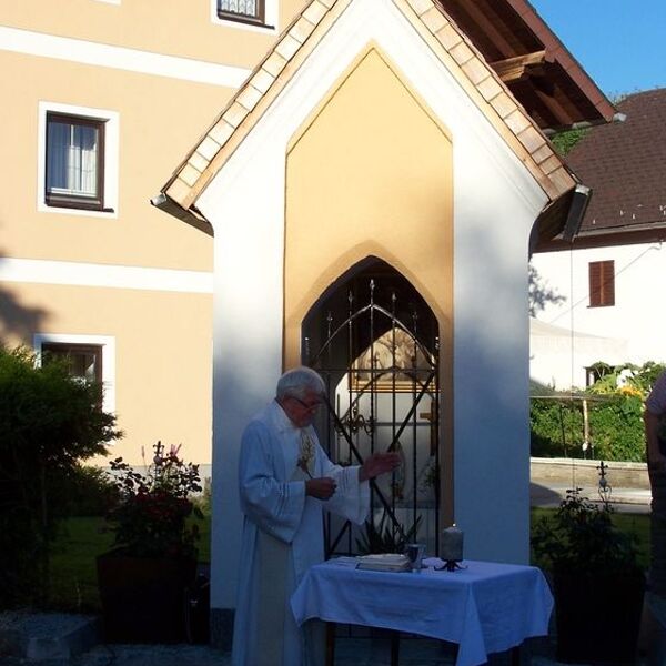 Alois Mairinger bei der Segnung