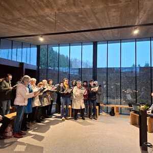 Segnung der „Trauernden“ in der Aufbahrungshalle