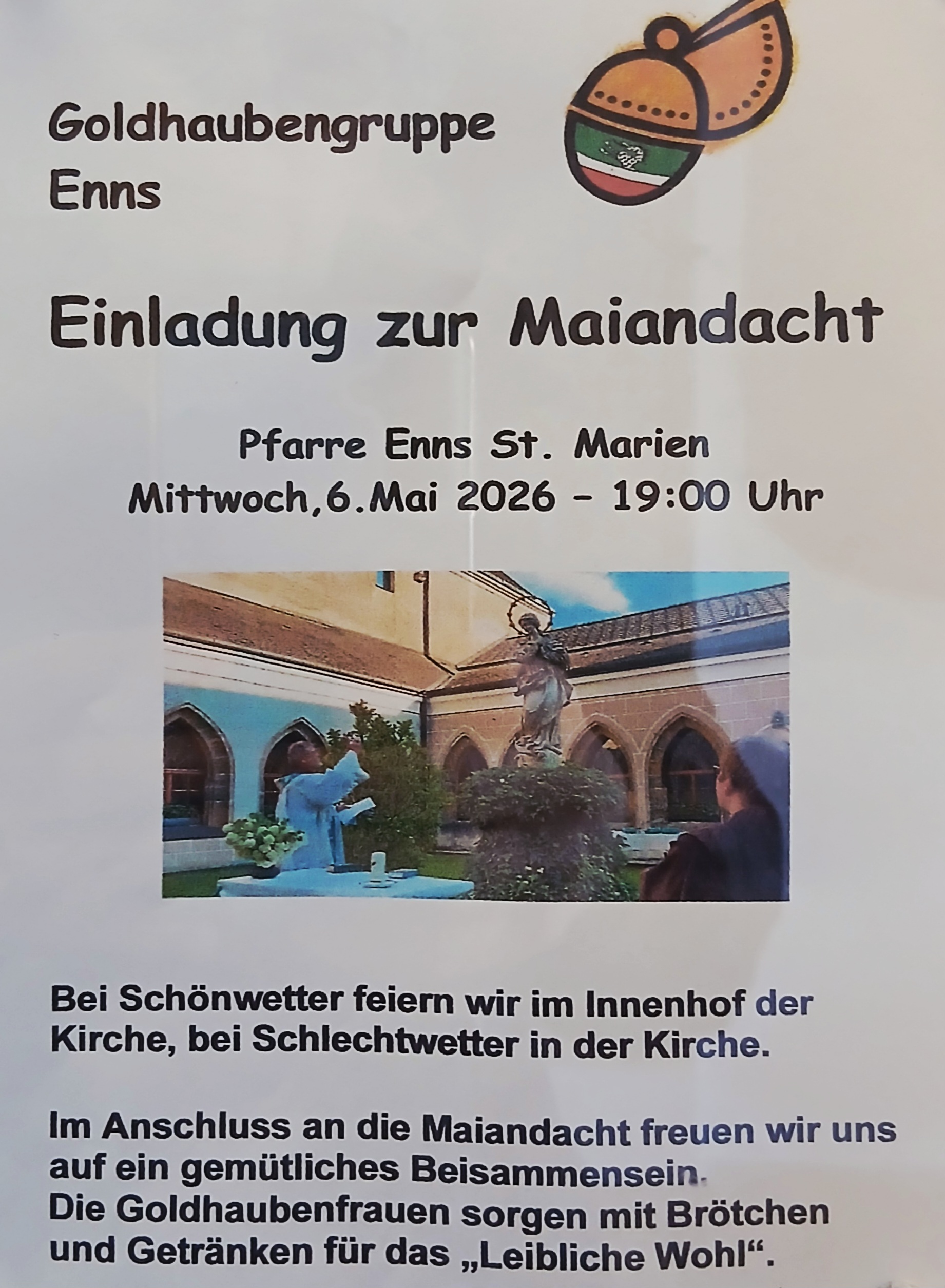 Maiandacht Goldhaubenfrauen 2026