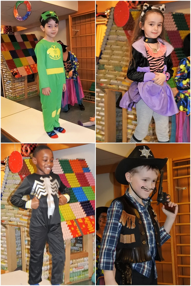  Fasching im Kindergarten Illustration 