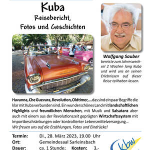 Kuba - Reisebericht, KBW & Bücherei Sarleinsbach