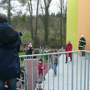 Feuerwehrübung im Kindergarten