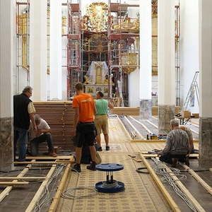 Impressionen vom Bodenverlegen am 06.08.2016