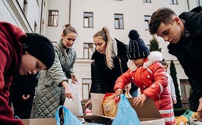 Nothilfe für ukrainische Binnenflüchtlinge