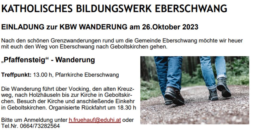 Wanderung des KBW Eberschwang