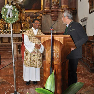 Abschied des Pfarrer P. Brian